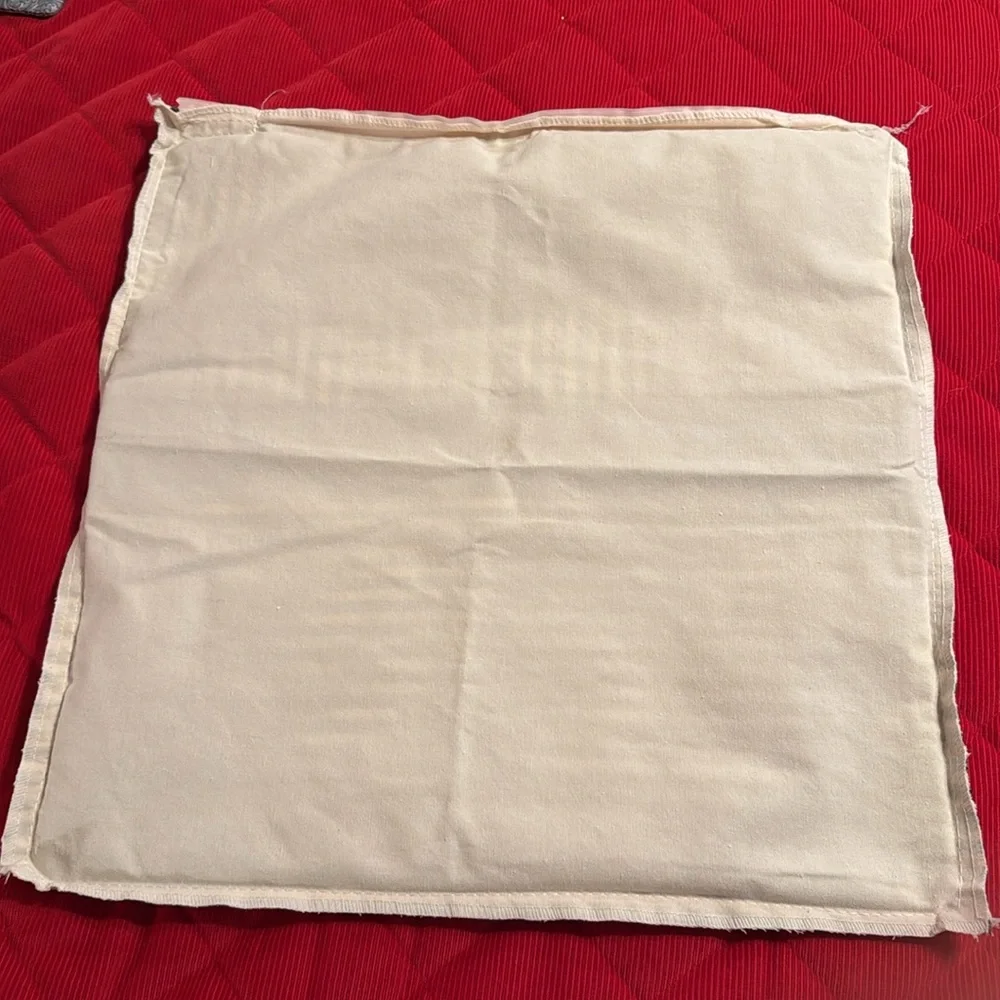 Pillow Cover Striped Denim Leather Like Custom
